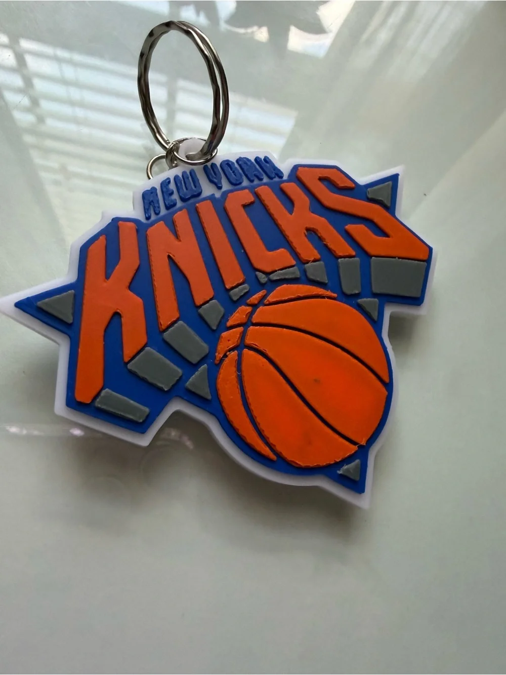 New York Knicks Orange & Blue Keychain